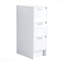 Armoire de rangement de salle de bain autoportante 12 po, 3 tiroirs à fermeture en douceur, blanc brillant (emballage Kd)