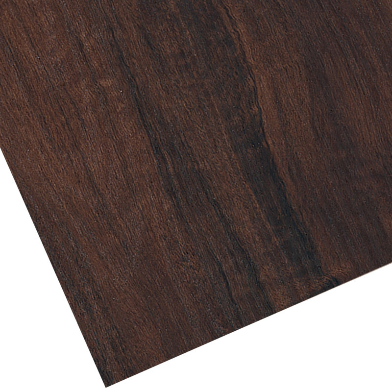 Plancher en vinyle de luxe brossé Midnight Walnut 6 po x 48 po 2 mm, Noyer de minuit, 6MIL