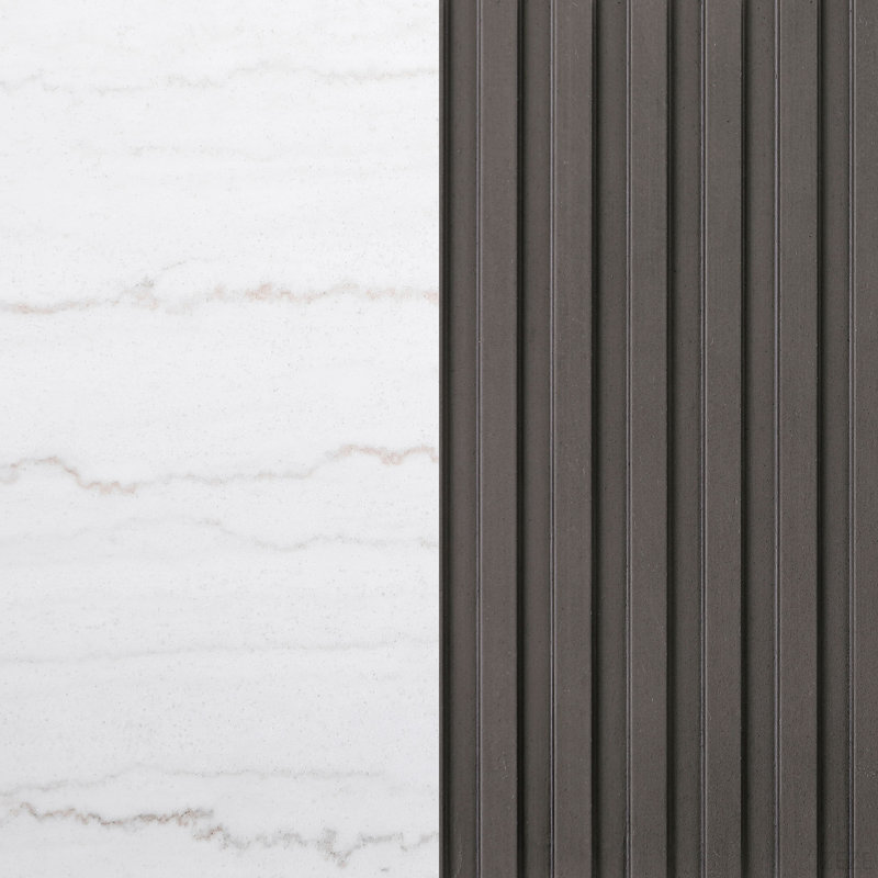 Table basse blanche et gris anthracite