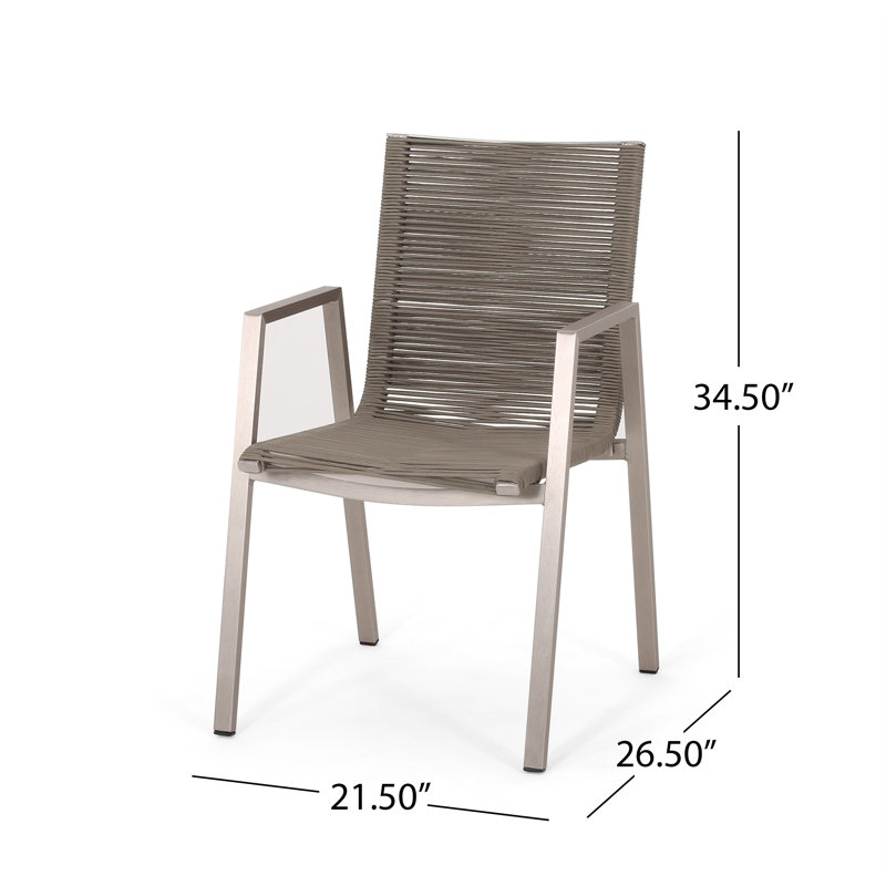 Chaise de patio Castine, Taupe