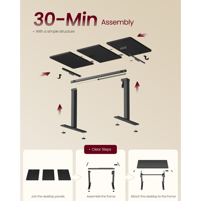 Adjustable Steel Standing Desk