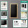 XtraStoris Individual Wall Niche Matte Black with Design Frame 15.38" x 9.5" x 4"