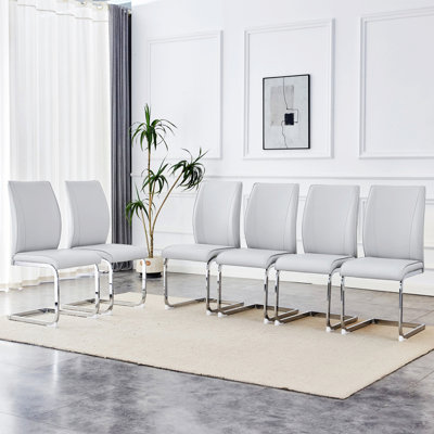 Chaises de salle à manger avec pieds en métal, chaise d'appoint sans accoudoirs pour la maison