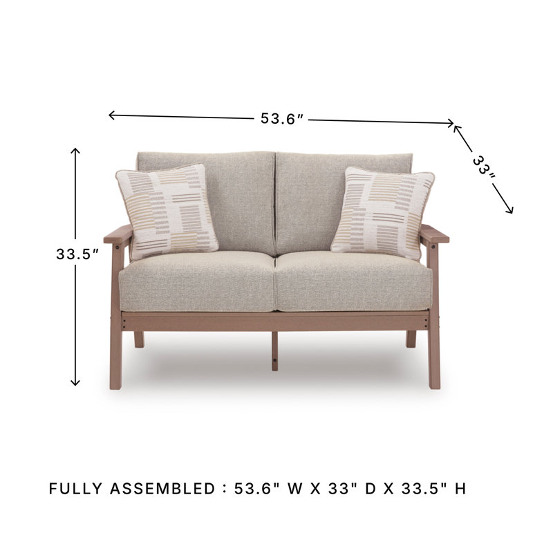 Causeuse d'extérieur avec coussin Cliff Beach