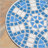 Charming Iron-Framed Ceramic Tile Side Table For Outdoor Styling