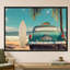 «Retro Beach» par CAD Designs - Impression sur toile-130887139-130887143