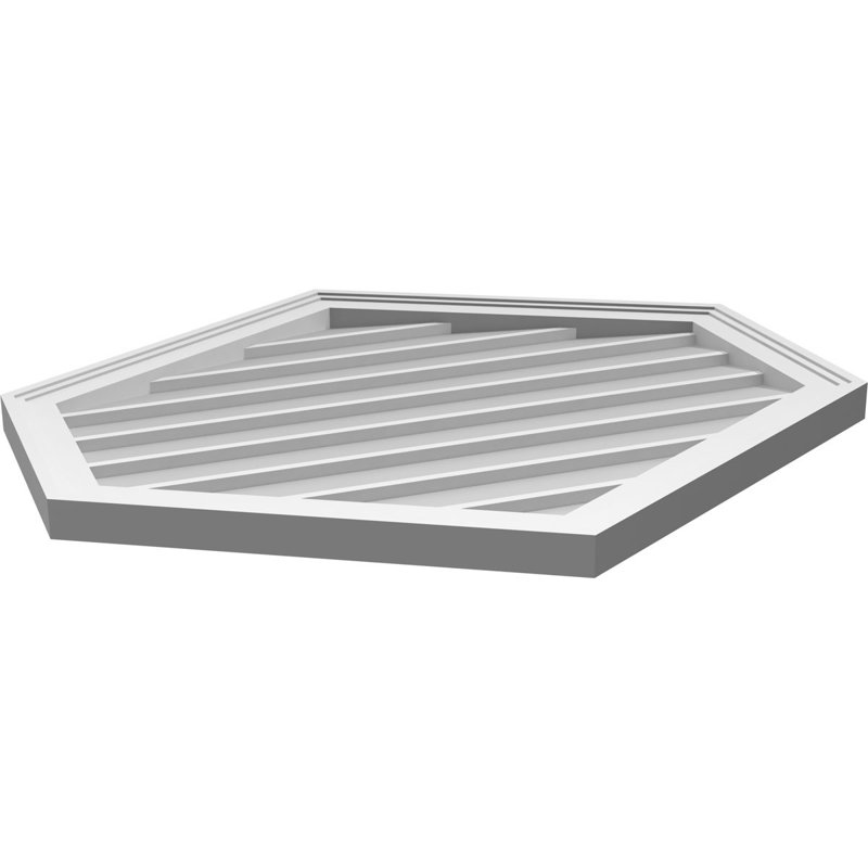 Ventilé vertical à pignon vertical 7/12 po, H 30 po x l 32 po x P 1,5 po