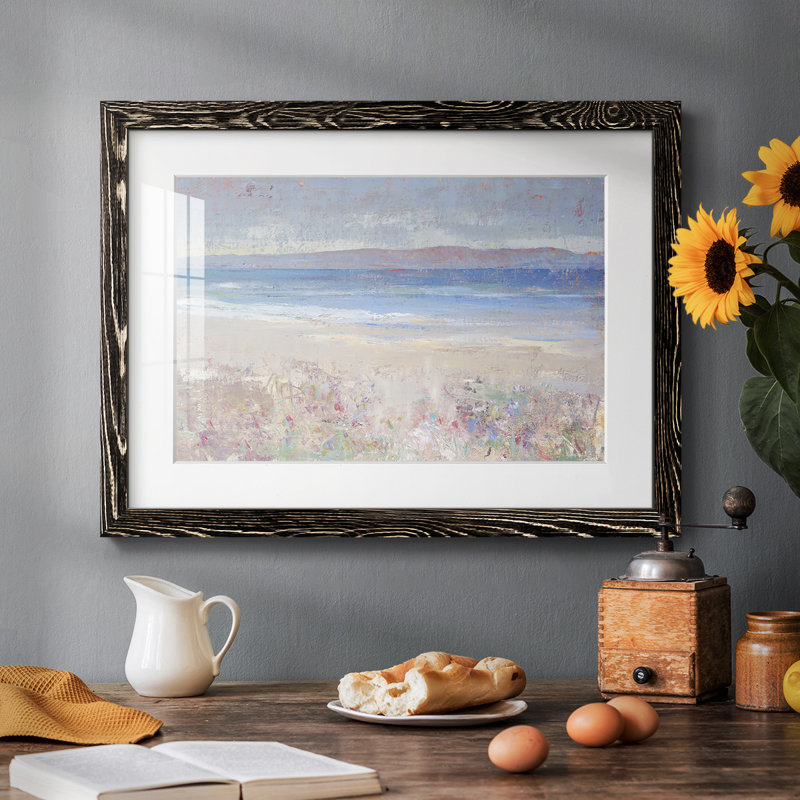 «Beach Textures I», impression sur papier, H 28 po x l 42 po x P 1,5 po, Noir