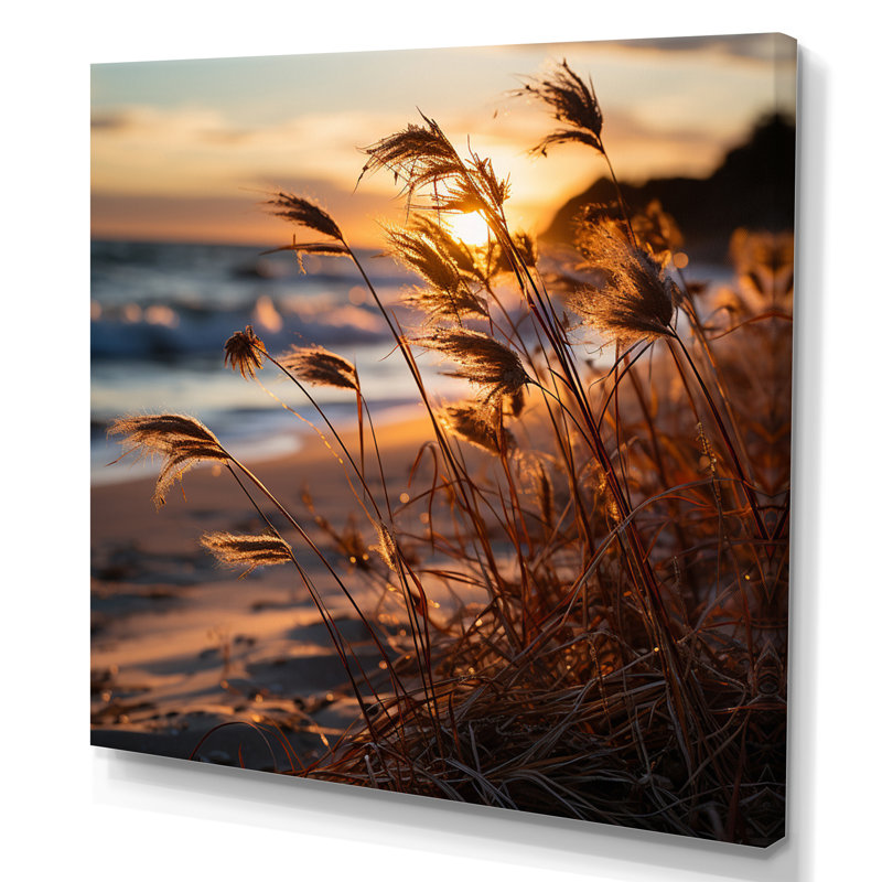 " Beach Breeze At Sunrise IV ", Wrapped Canvas, 16" H x 16" W