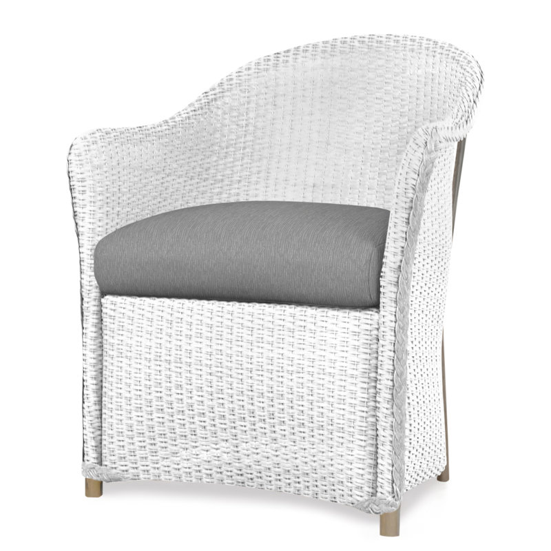 Weekend Retreat Outdoor Dining Armchair, White, Serene Spa