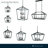 8 Light Matte Black Lantern Geometric Chandelier