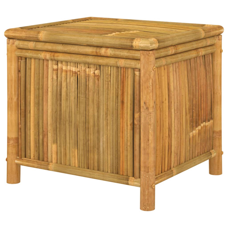 17 Stories Abduljaleel 60cm W 900L Water Resistant Bamboo Solid Wood Deck Box in Brown