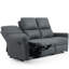 Elizjah 5 Seater Faux Leather Reclining Sofa-510679590