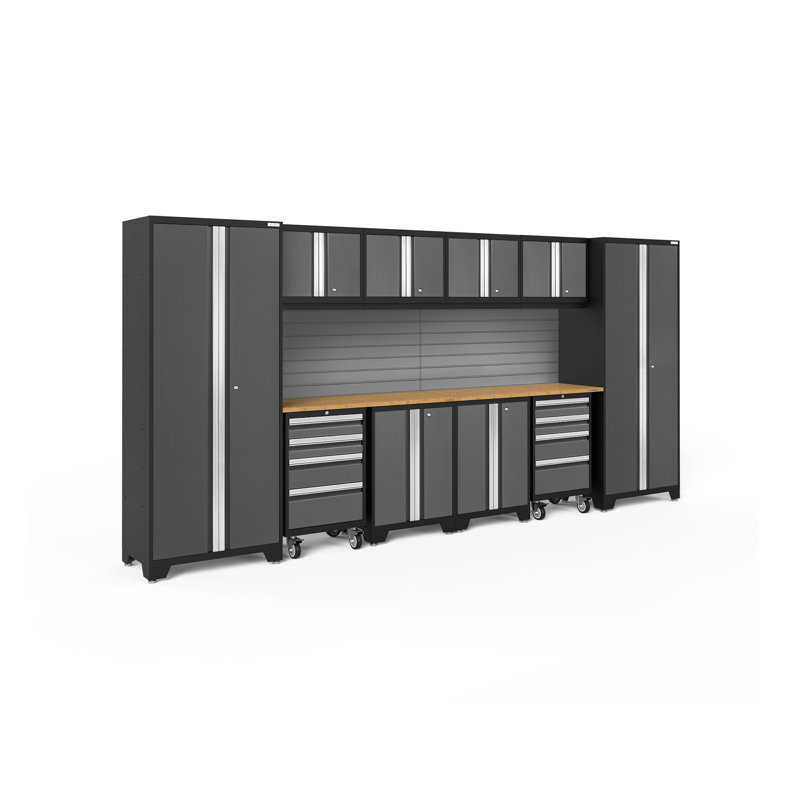 Bold Series 12 Piece Complete Storage System Set, Gray