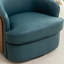 Faux Leather Swivel Barrel Chair-533347388