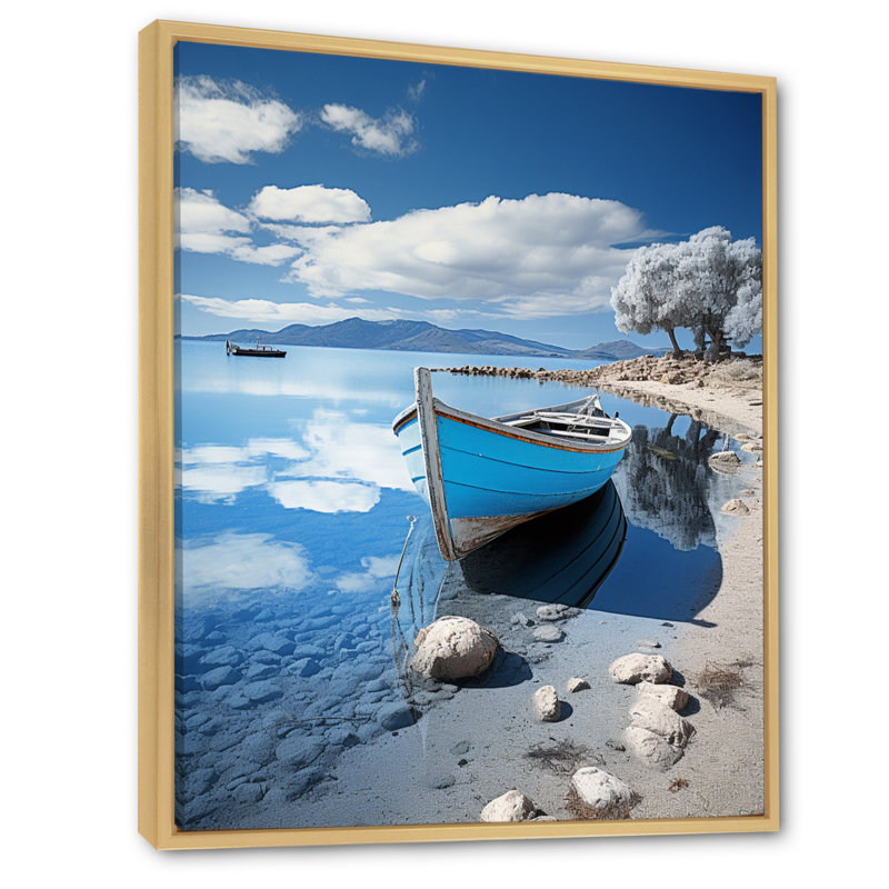 Gardunio Coastal Reflections I, H 40 po x l 30 po x P 1,5 po, Cadre naturel flottant