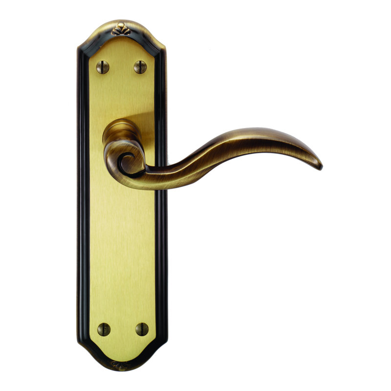 Wentworth Latch Door Handle, Florentine Bronze
