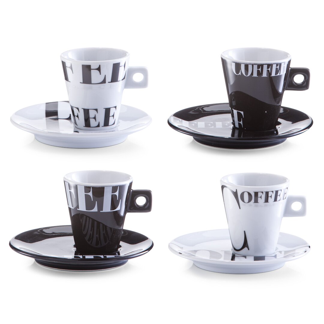 4-teiliges Kaffeetassen-Set Eleonore