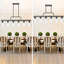 Lustre linéaire à 5 lumières à intensité variable pour îlot de cuisine Adaleia
