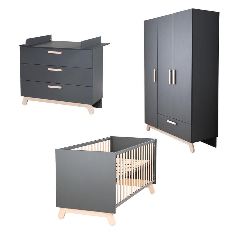 Jara Convertible 3 -Piece Nursery Furniture Set