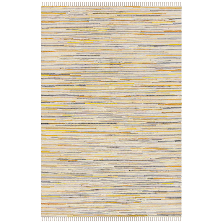 Burkett Rug Hand Woven Cotton Abstract Rug
