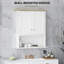Armoire de salle de bain murale moderne, armoire de salle de bain moderne avec 2 portes, tablette réglable, au-dessus de la toilette