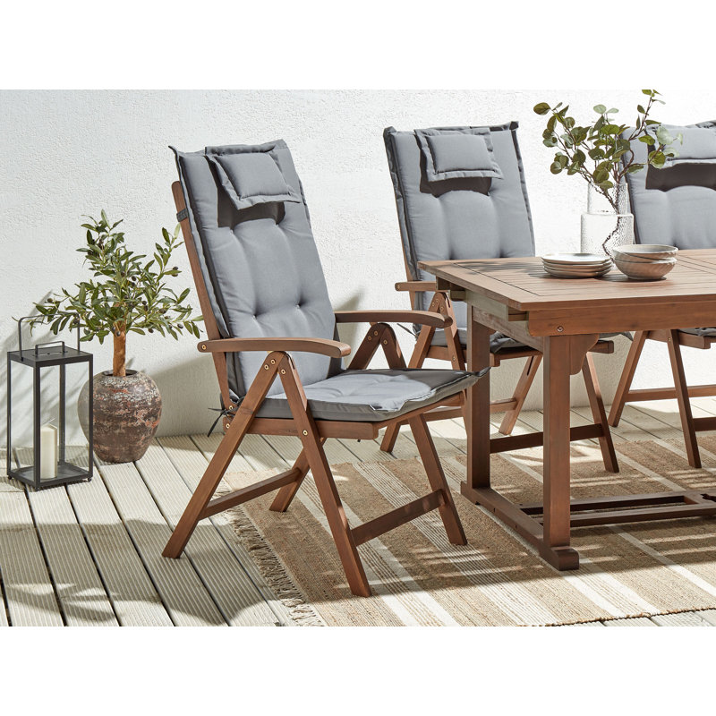 Bartonville Patio Dining Armchair with Cushion, Grey