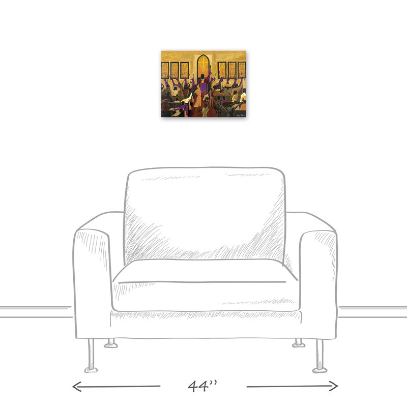 Chanson de l’Évangile de l’Évangile - sans cadre, H 11 po x l 14 po x P 1,25 po