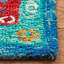 Tapis bleu / rouille en laine / coton touffeté à la main Farmingville-683353732