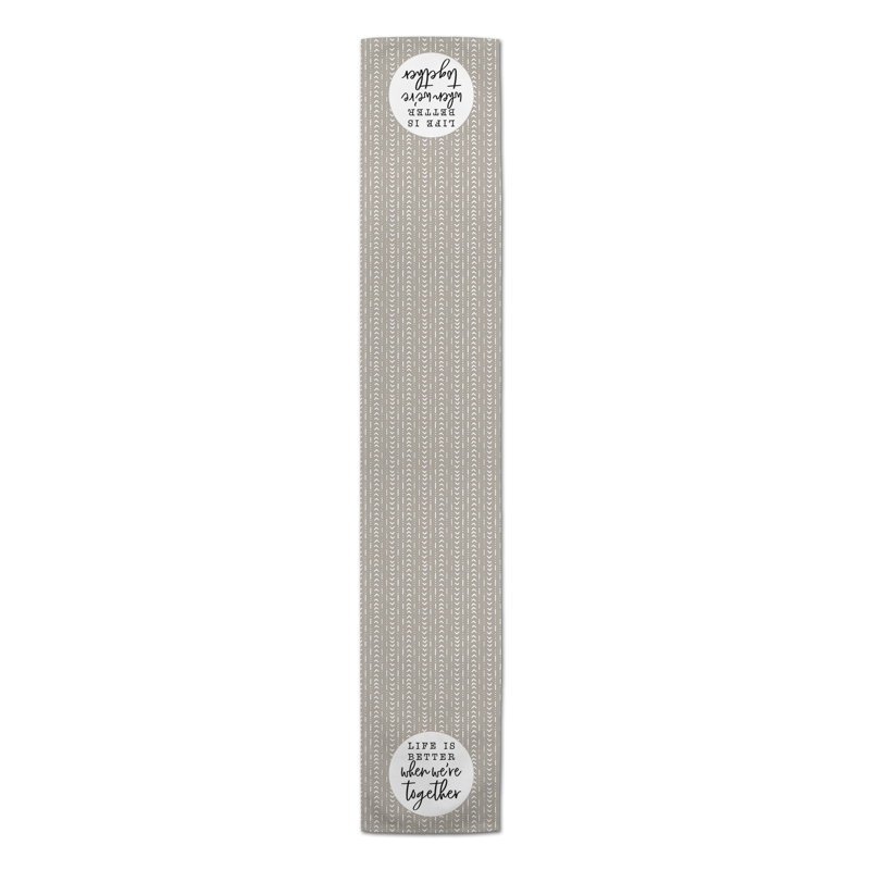 Chemin de table géométrique ockton, 90 po x 16 po