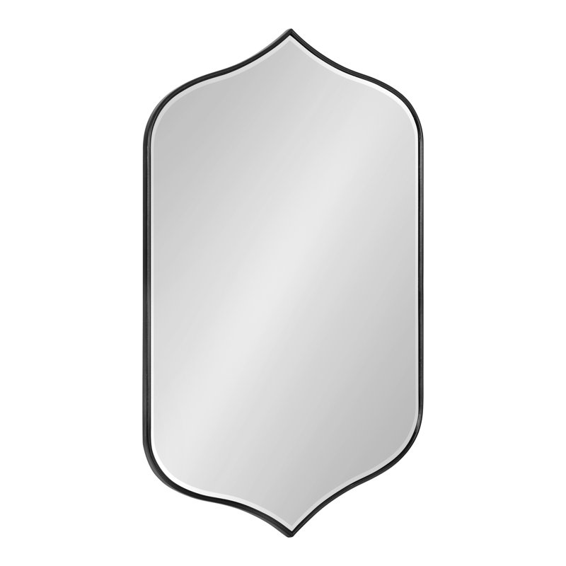 Tyla Modern Framed Accent Wall Mirror, Black