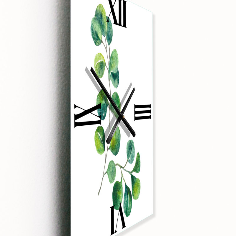 Horloge murale Eucalyptus Branches II, Grand