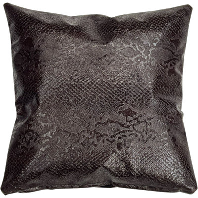 Animal Print Leather Throw Pillow
