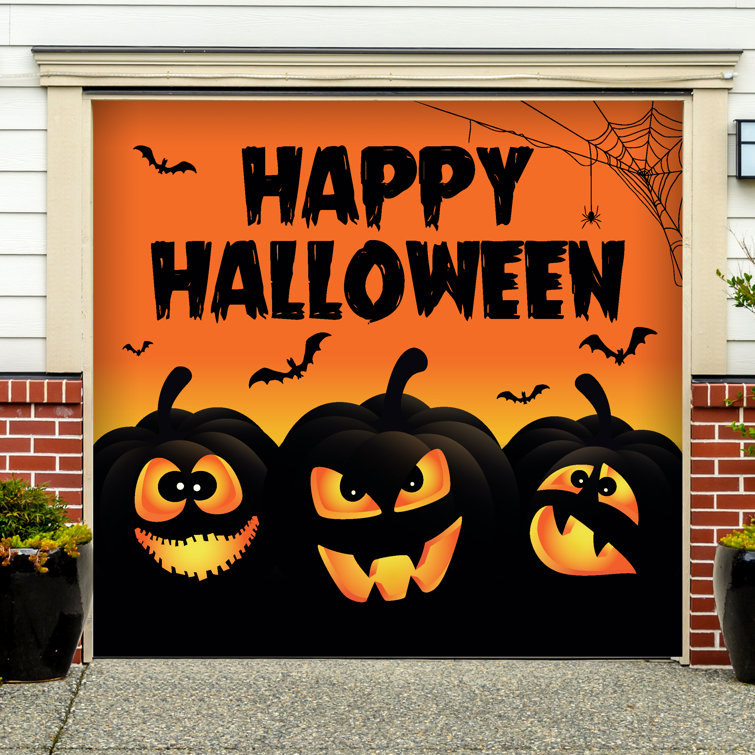 Happy Halloween Jack-O-Lanterns Garage Door Mural