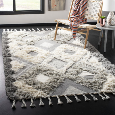 Jefferies Geometric Wool Hand Woven Area Rug