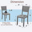 Ensemble de 4 chaises d'appoint