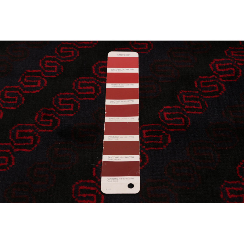 Tapis rouge foncé 6 pi 3 po x 9 pi 10 po Teimani