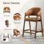 Tabouret de bar rembourré en bois massif-339600677-339600678