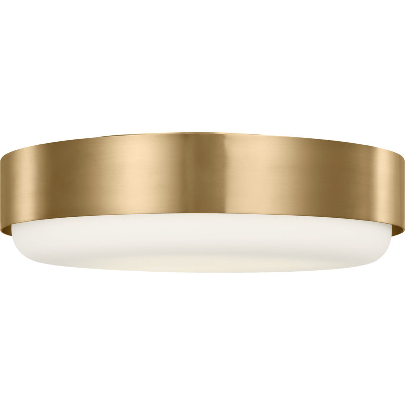 Casas 3 - Light LED Flush Mount, Estate Brass, 60