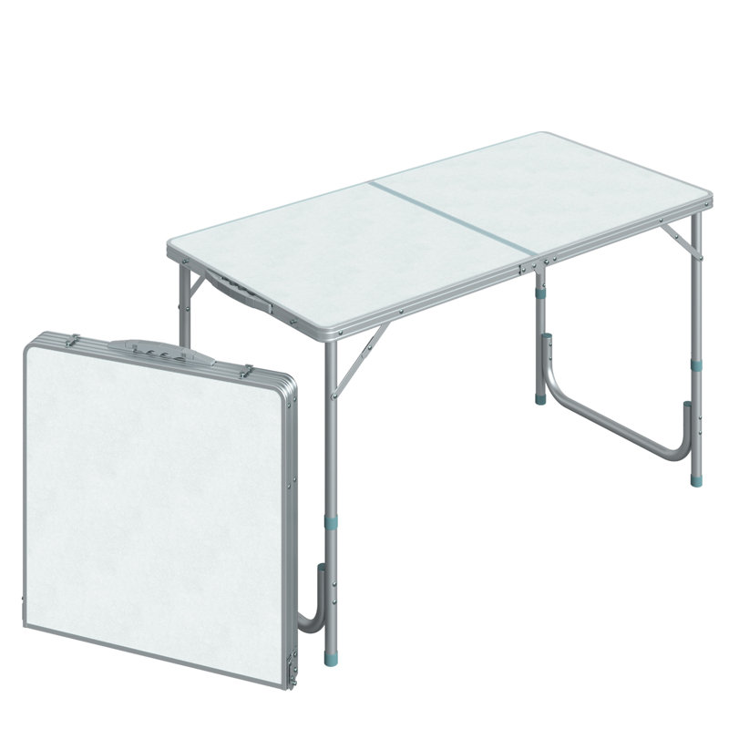 Table de camping pliante Outsunny de 47 po avec hauteur réglable (table incluse seulement)