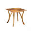 Table de salle à manger d'extérieur carrée en bois d'acacia