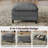 108'' Comfy  U Shaped Sectional Modular 5-Piece Cloud Sofa with Ottomans  Tool-free Easy Assembly Corduroy Fabric-1856730997