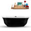 1699.2mm x 779.8mm Freestanding Soaking Acrylic Bathtub-60698448