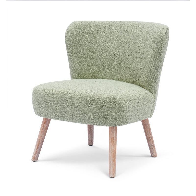 Fauteuil de chambre de 25,5 po Breann, Mélange de polyester sauge du désert