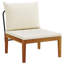  Garden Lounge Set Solid Acacia Wood & Rope Sofa Outdoor Furniture Patio