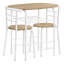 Ensemble de table de salle à manger 3 pièces de haute qualité pour la cuisine, fabriqué en stratifié, idéal pour divers espaces de vie-994709521-994709520