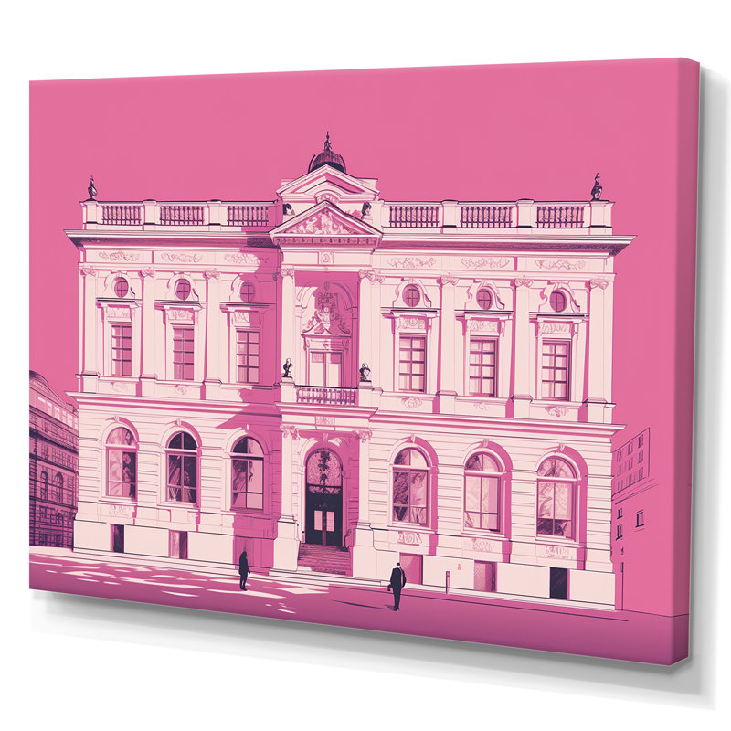 «Blue Blueprint of Classical London I», reproduction sur toile, 12" H x 20" W, Toile tendue