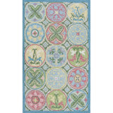 Mosaic Tiles Handmade Hand Tufted Wool Pastel Rug