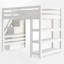 Lit mezzanine avec garde-robe intégré et tablettes-794185976