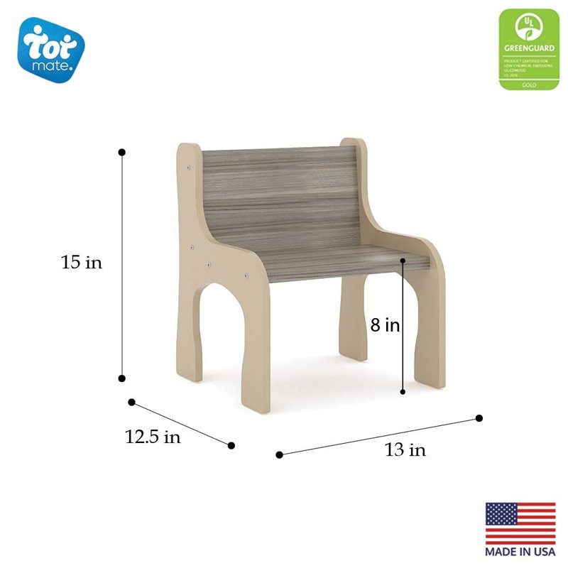 Chaise de classe standard, Oui, Gris orme ombré, 8"